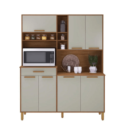 KIT COZINHA BRAGA 1.60 7PTS 1GAV FREIJO