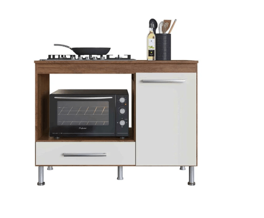 MULTIUSO COOKTOP 1.05 4 BOCAS 1PT 1GAV NOCE/OFF