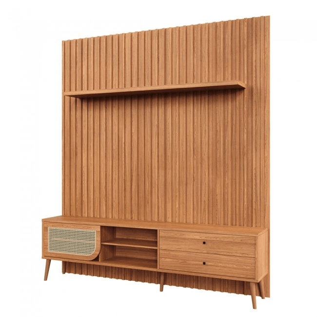 RACK COM PAINEL PARA TV RIPADO FREIJÓ - TB323