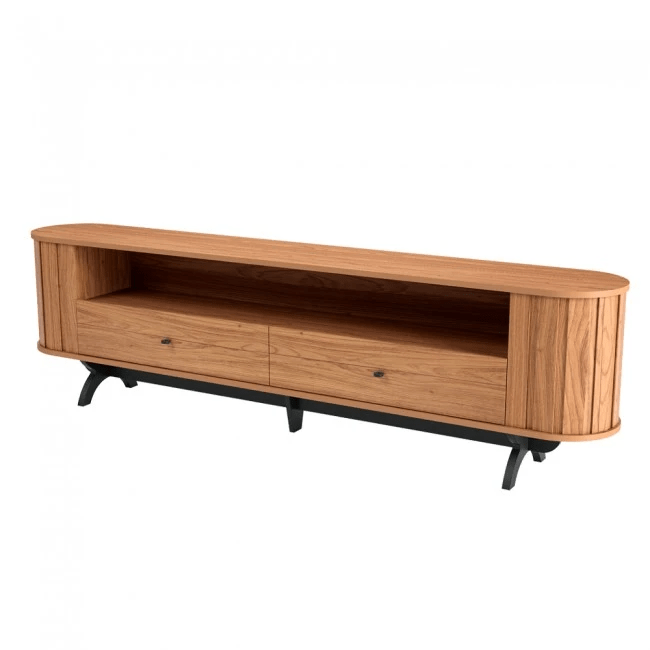 RACK PARA TV CURVO NATURE FREIJÓ/PRETO - TB302