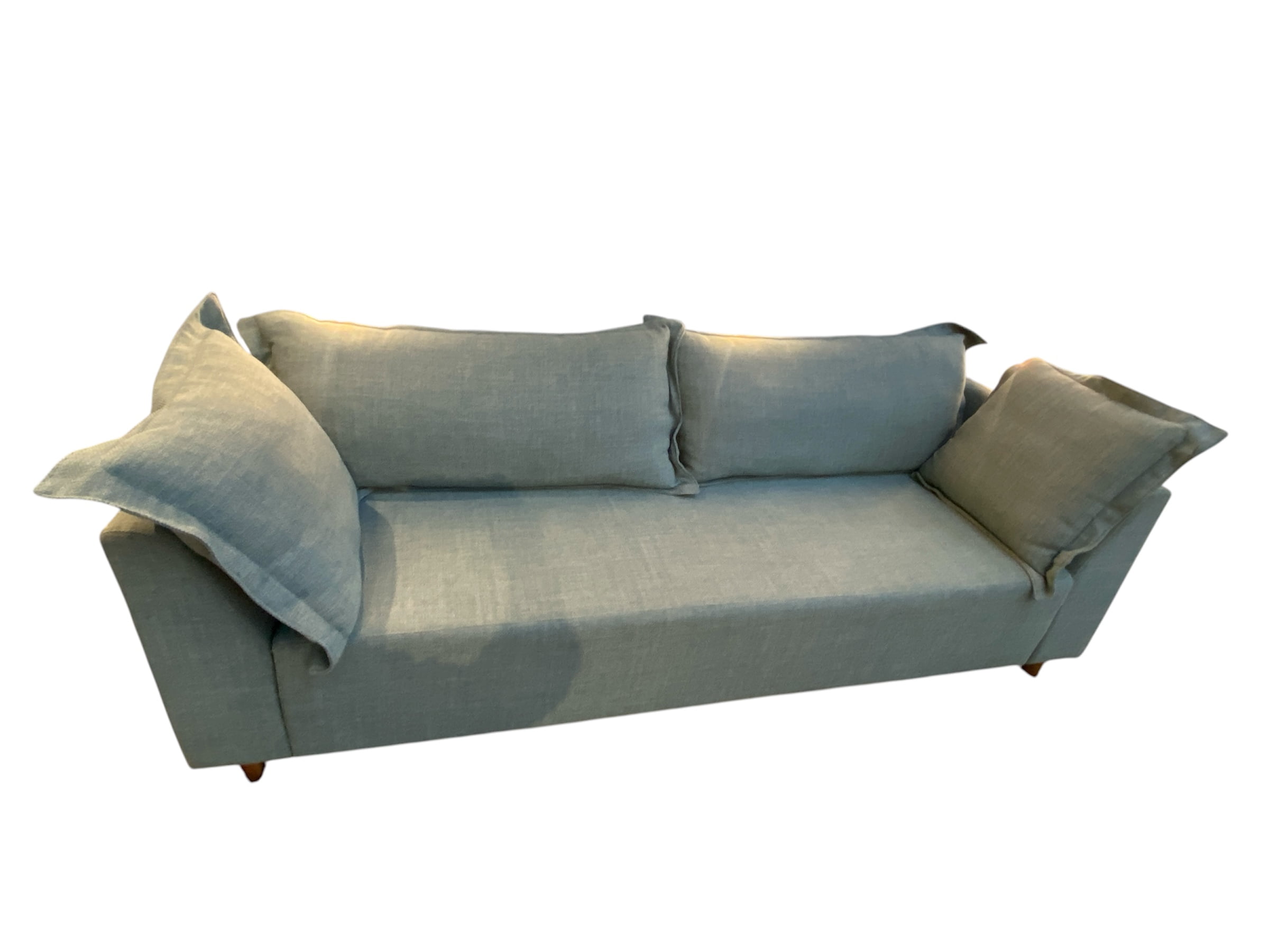 SOFÁ FIXO AREZZO RETO COM 2,40M - SUEDE VERDE A429 