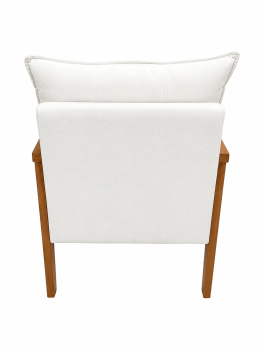 POLTRONA 138 - VELUDO BRANCO