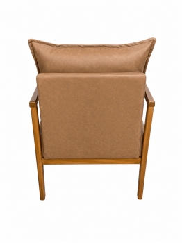 POLTRONA FLORENÇA - COURO SOFT MEL B201