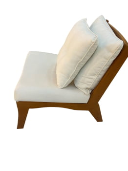 POLTRONA LÓTUS - LINHO BRANCO L71