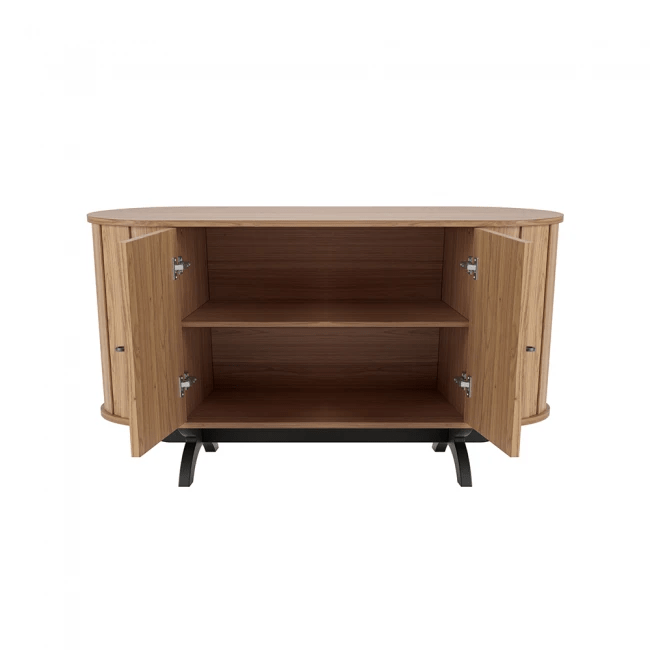 BALCÃO NATURE CURVO FREIJÓ/PRETO - TB289