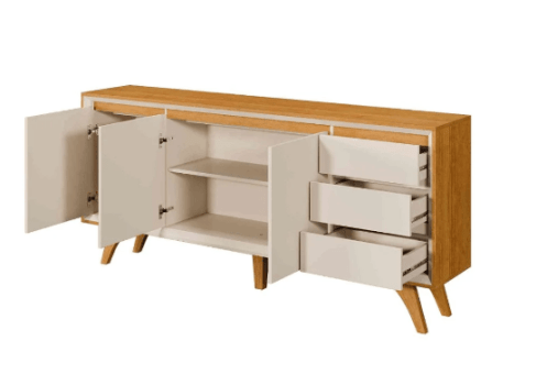 BUFFET VERTEX 3PTA 3 GAV 180CM NAT/OFF