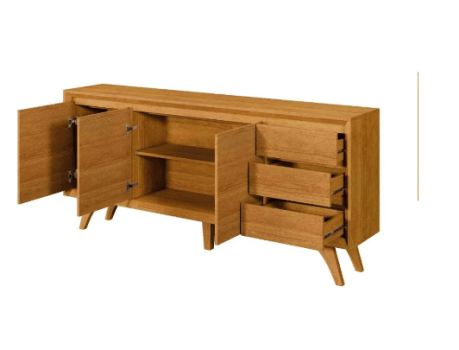 BUFFET VERTEX 3PTA 3 GAV 180CM NATURALE 
