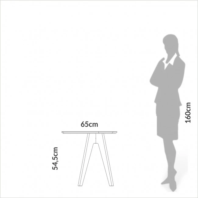 MESA LATERAL ESSENZA ORGÂNICA OFF WHITE/FREIJÓ - TB614