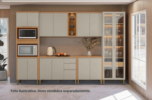 COZINHA ALLURE BALCÃO 80 JEQUI/GRIS
