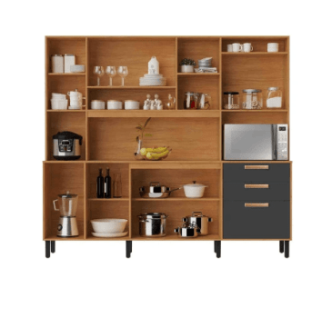 KIT COZINHA NÁPOLES 2.20 C/VIDRO OFF