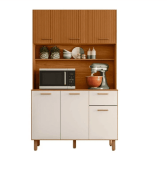 KIT COZINHA NEW LIVIA 1.10 FR RIP/OFF BRANCO