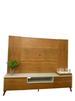 RACK COM PAINEL PARA TV - VERTEX - 2,37M RACK COM PAINEL PARA TV - VERTEX - 2,37M