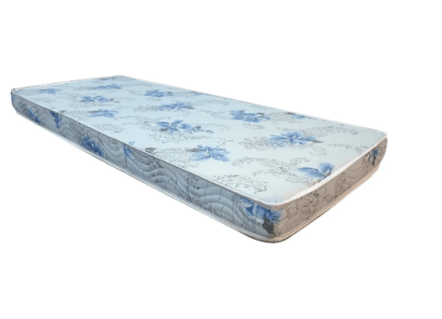 Colchão Solteiro de Espuma Premium com Tecido Floral – Conforto e Resistência
