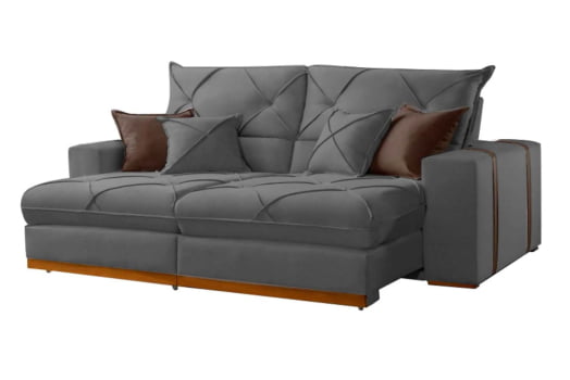 SOFA RETR GRAN BELLO 250 VEL CINZA/20 - IMPERIO