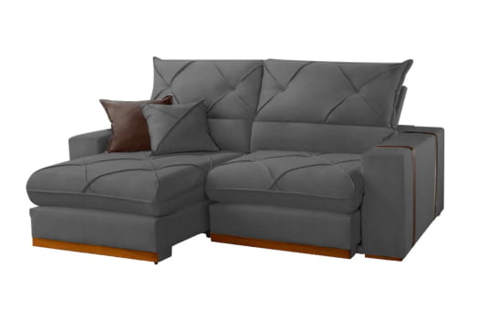 SOFA RETR GRAN BELLO 250 VEL CINZA/20 - IMPERIO
