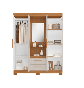GUARDA ROUPAS CAPELINHA NT 6055 140 FREIJO/OFF