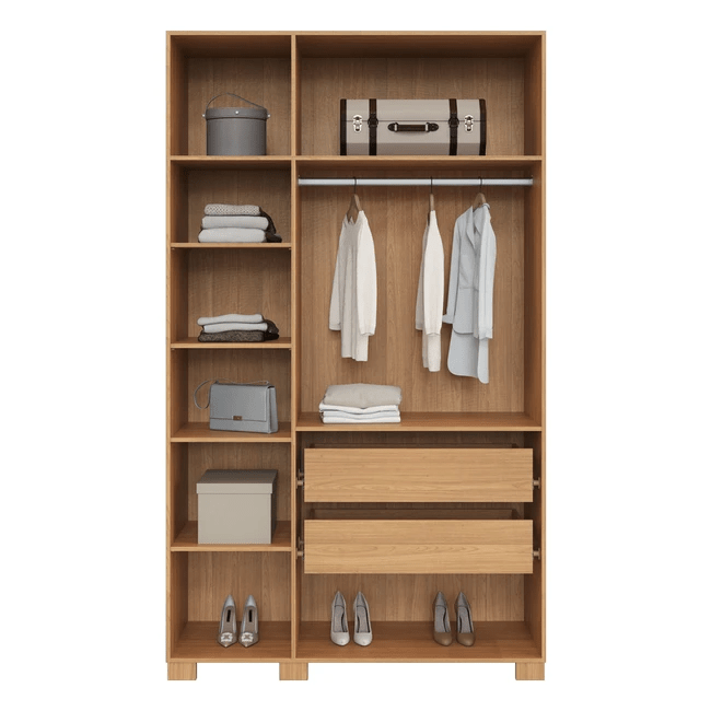 GUARDA ROUPAS OPALINA FREIJÓ/OFF WHITE - W203