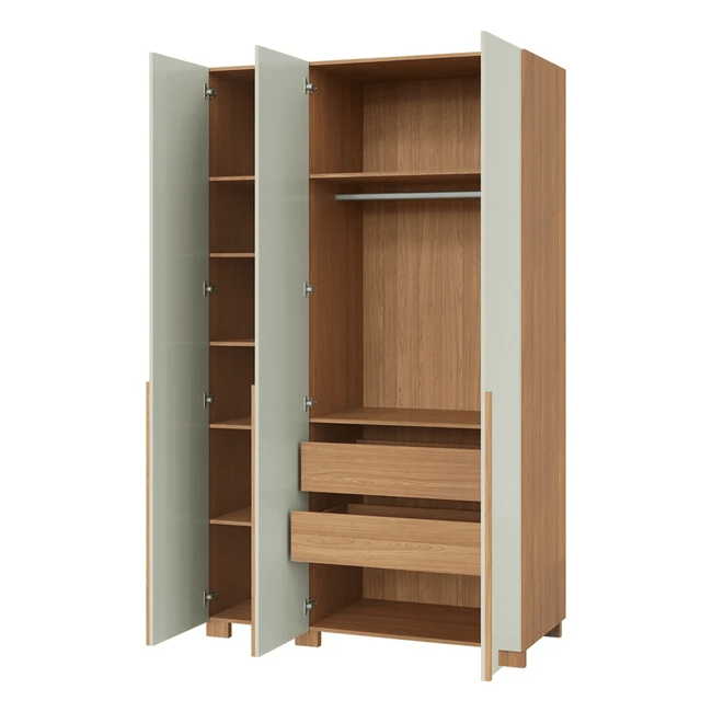 GUARDA ROUPAS OPALINA FREIJÓ/OFF WHITE - W203