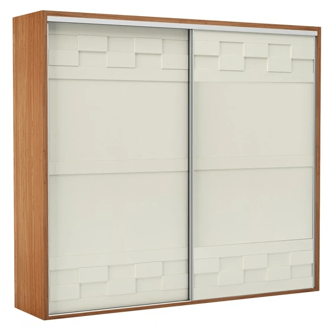 GUARDA ROUPAS SAFIRA PRIME - FREIJÓ/OFF WHITE - TW303