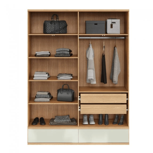 GUARDA ROUPAS STONE FREIJÓ/OFF WHITE - W320