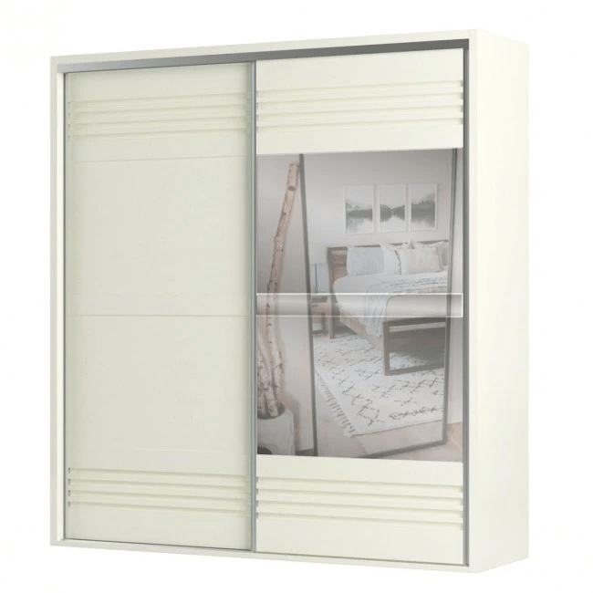 GUARDA ROUPAS JADE PLUS ESPELHO - OFF WHITE - TW602E