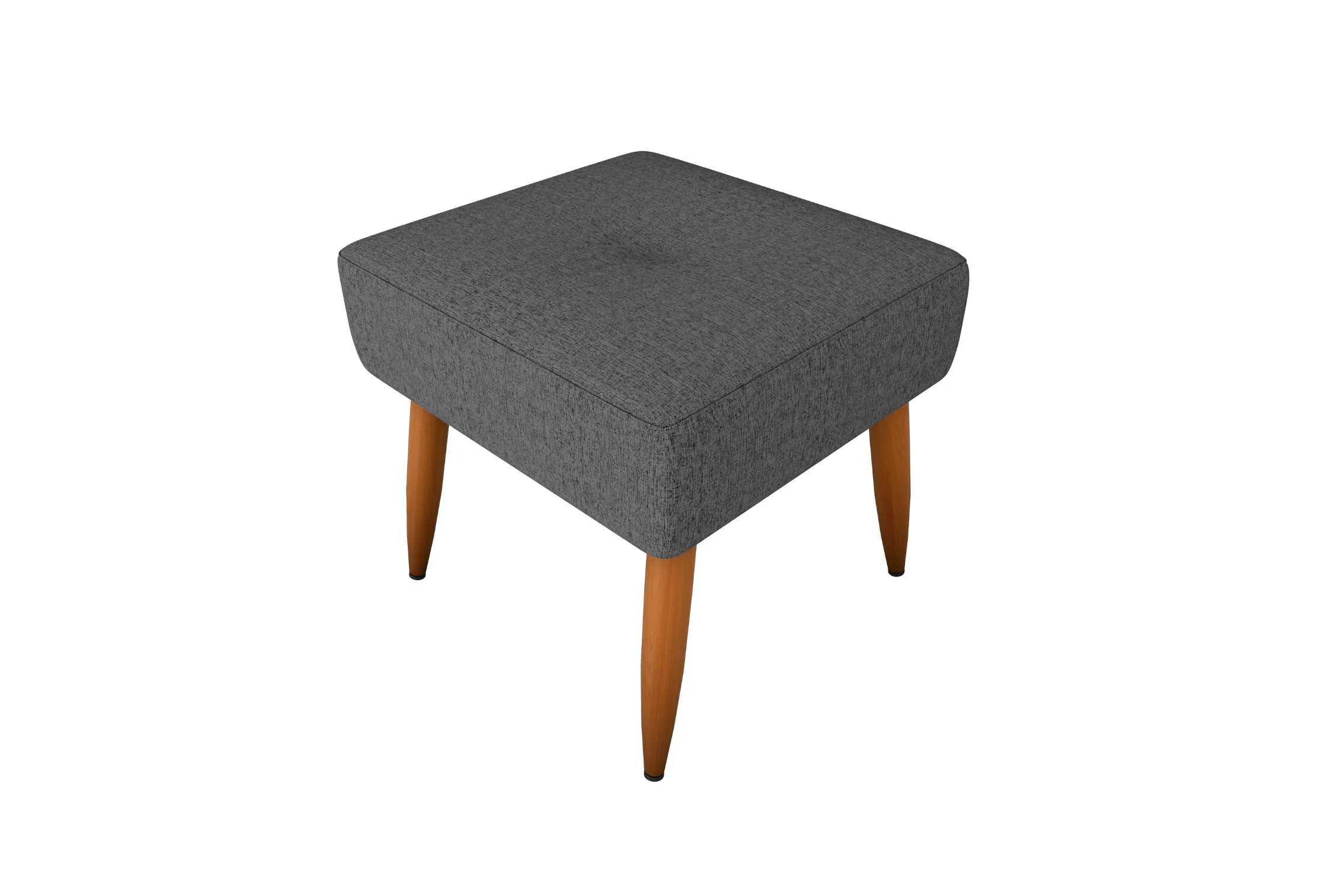 POLTRONA PEQUIM + PUFF - TECIDO EM  LINHO E CINZA/48 - 9566