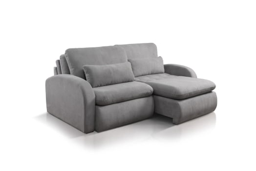 SOFÁ ANA CLARA EM MOLAS ENSACADAS COM 2,30M - TECIDO BUCLÊ CINZA 515