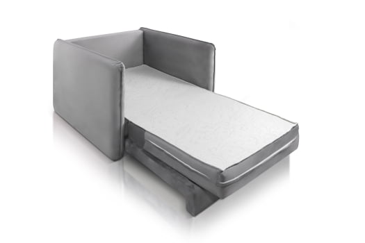 SOFÁ CAMA ADRIANA (SOLTEIRO) COM 1,30M - TECIDO EM VELUDO 562 