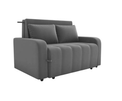 SOFÁ CAMA AMORA COM 1,86M - VELUDO CINZA 425 SOFÁ CAMA AMORA COM 1,86M - VELUDO CINZA 425