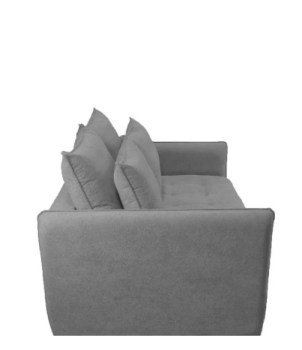 Sofá-Cama 2 Lugares Cinza Moderno