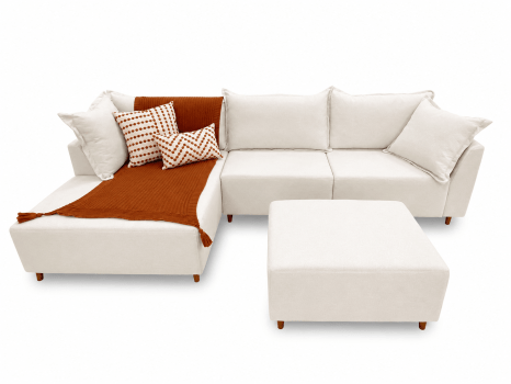 SOFÁ COM CHAISE AREZZO COM 3,10M - LINHO BEGE CLARO B239 SOFÁ COM CHAISE AREZZO COM 3,10M - LINHO BEGE CLARO B239