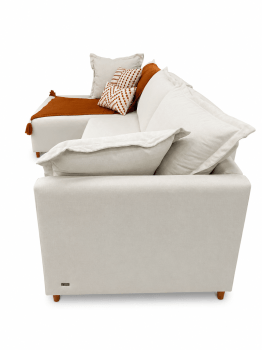SOFÁ COM CHAISE AREZZO COM 3,10M - LINHO BEGE CLARO B239