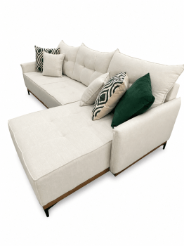 SOFÁ COM CHAISE HAVANNA COM 2,90M - LINHO CRU 626