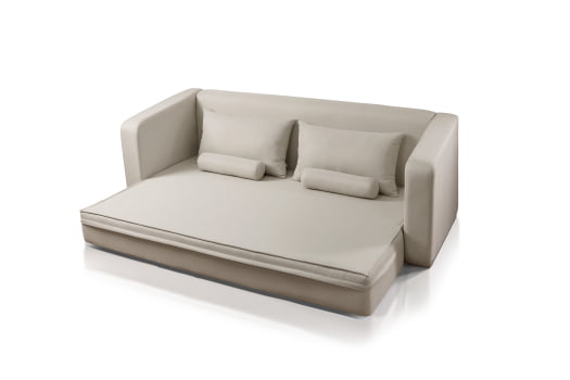 SOFÁ CAMA ELOÁ COM 2,10M - TECIDO EM LINHO BEGE 564