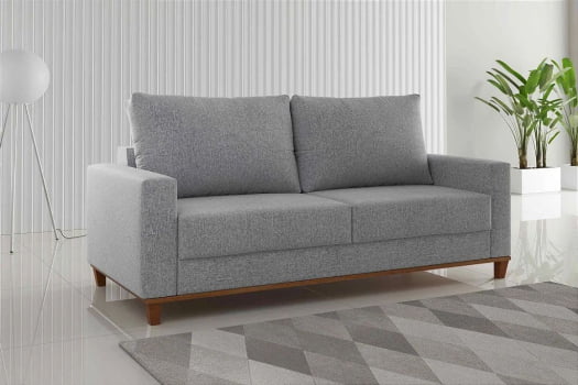 SOFA LIVING SF.5620 PALAZZO 180CM TEC LINHO INOX - VIERO
