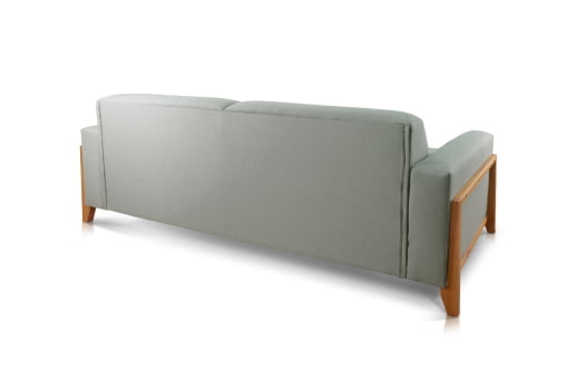 SOFÁ LANA COM 2,10M - TECIDO EM SARJA CINZA 566