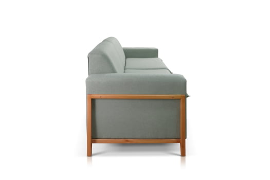 SOFÁ LANA COM 2,10M - TECIDO EM SARJA CINZA 566