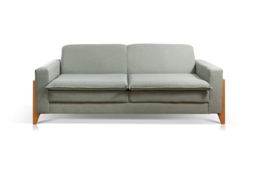 SOFÁ LANA COM 2,10M - TECIDO EM SARJA CINZA 566