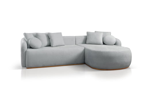 SOFÁ MARA COM 3,00M - TECIDO EM SARJA CINZA 592