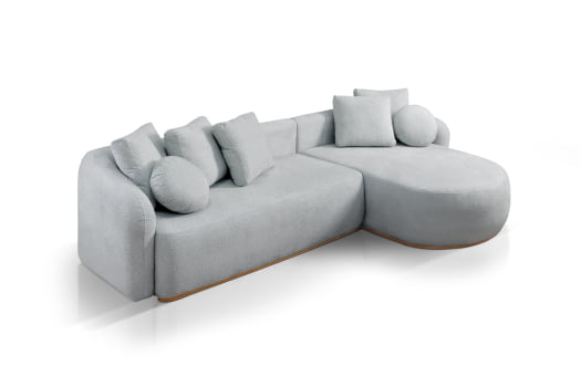 SOFÁ MARA COM 3,00M - TECIDO EM SARJA CINZA 592