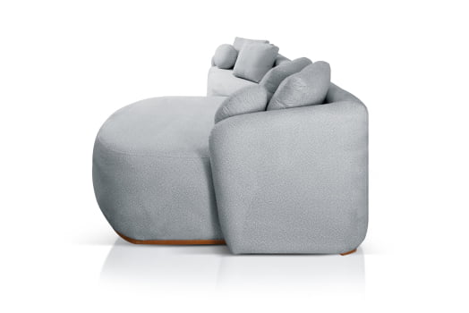 SOFÁ MARA COM 3,00M - TECIDO EM SARJA CINZA 592