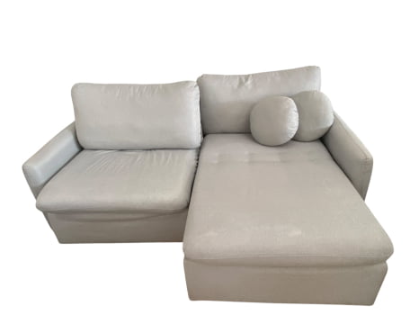 SOFÁ RETRÁTIL OSLO S/CX COM 2,20M - LINHO CINZA 644 SOFÁ RETRÁTIL OSLO S/CX COM 2,20M - LINHO CINZA 644